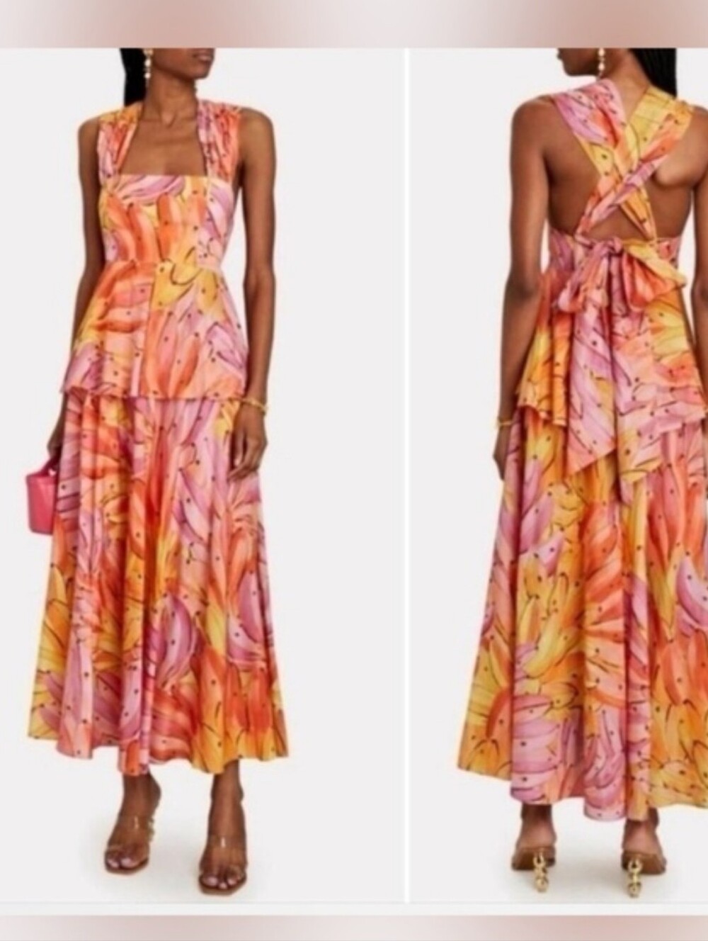 Farm Rio Pink Ombre Banana Dress NWT XL